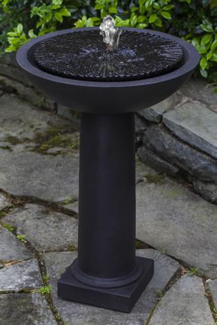 Equinox Birdbath Outdoor Garden Fountain Fountain Campania International